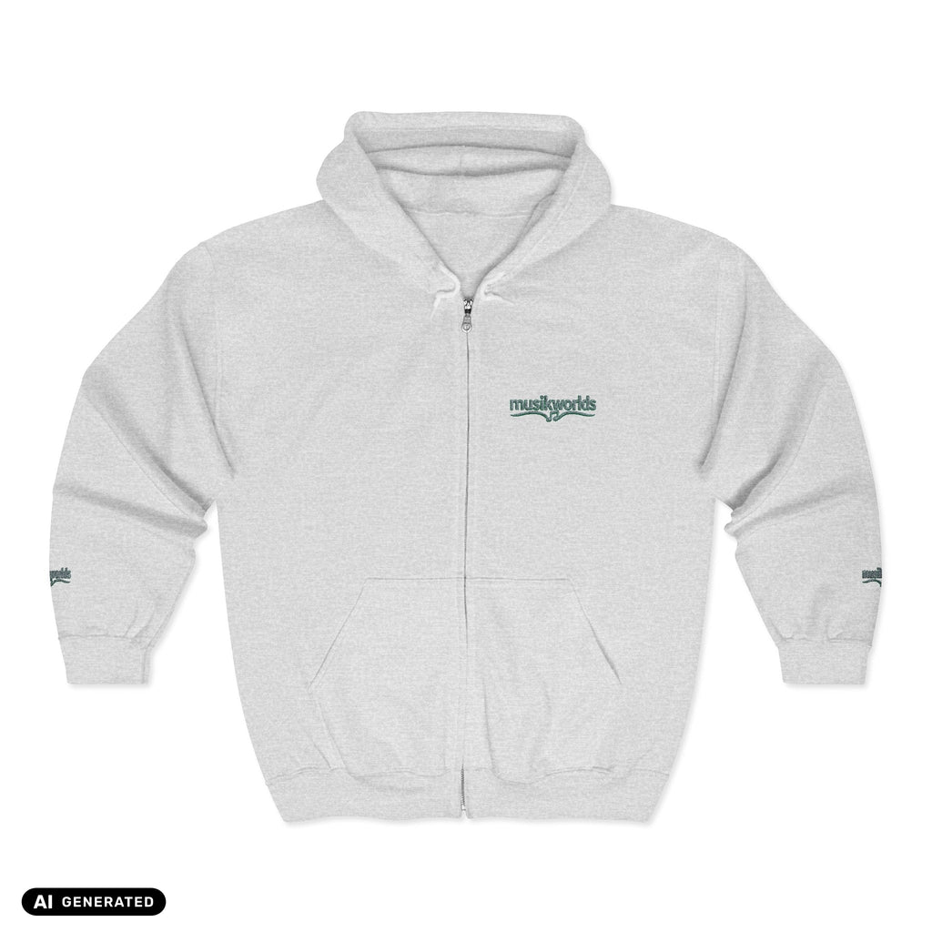 Zip Hoodie | musikworlds – AI GENERATED / KI-GENERIERT