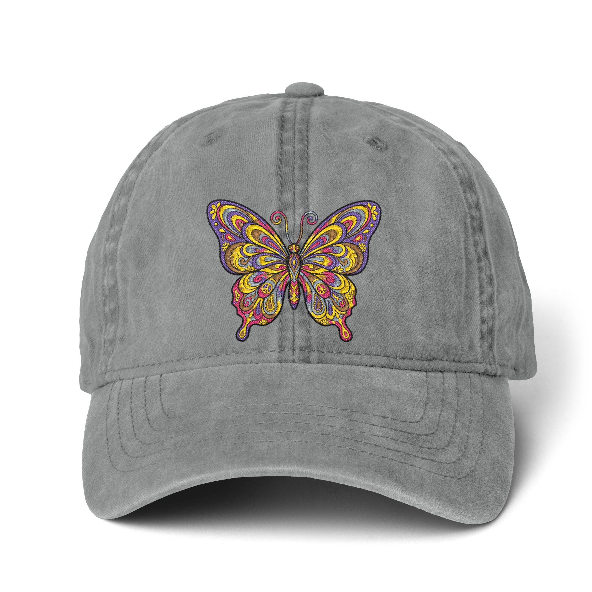 Women's Pigment-Dyed Cap with Fashion Undervisor (Embroidery)