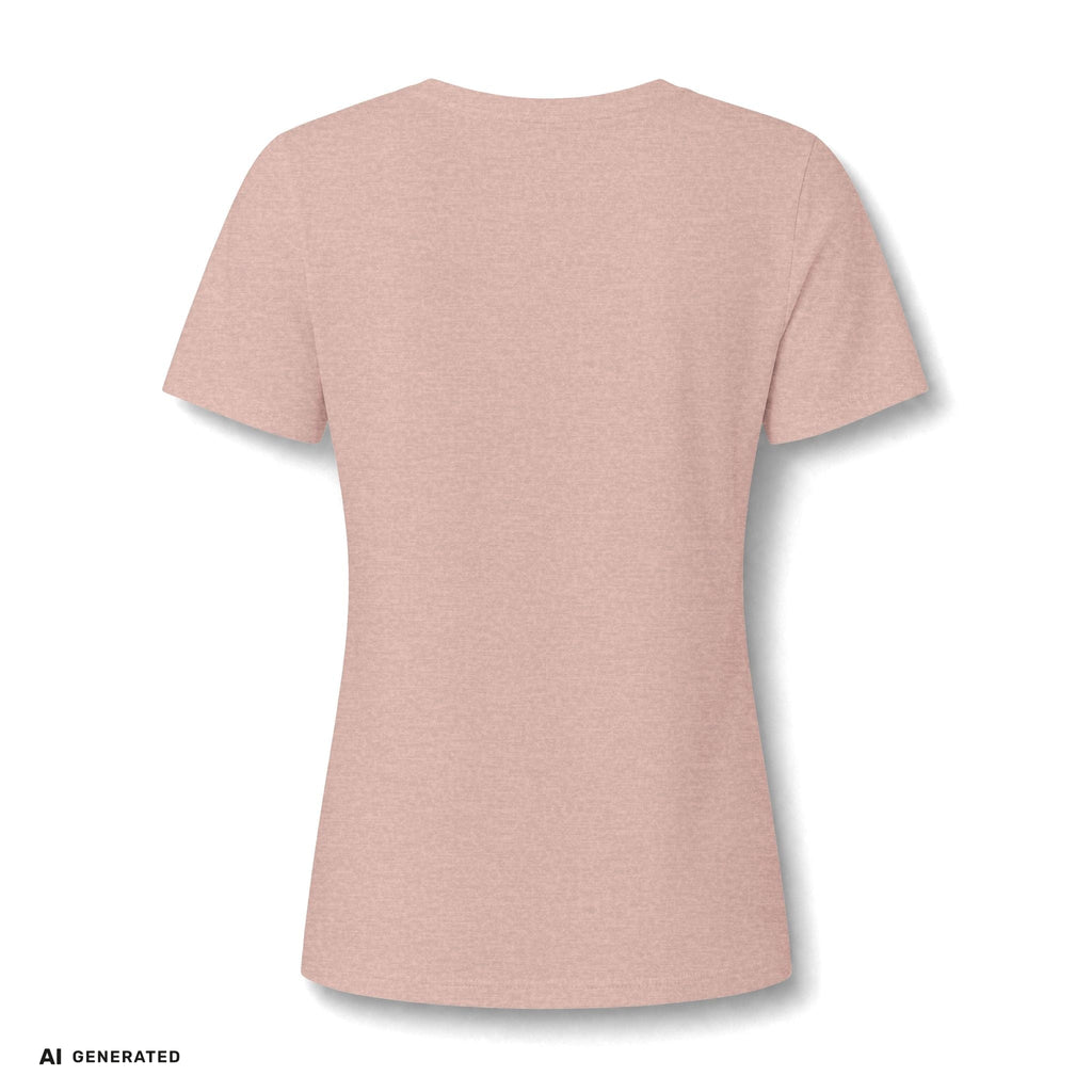 Peace & Love Sunflower Tee – Retro Boho V-Neck Damen | musikworlds Artist Collection – AI GENERATED / KI-GENERIERT