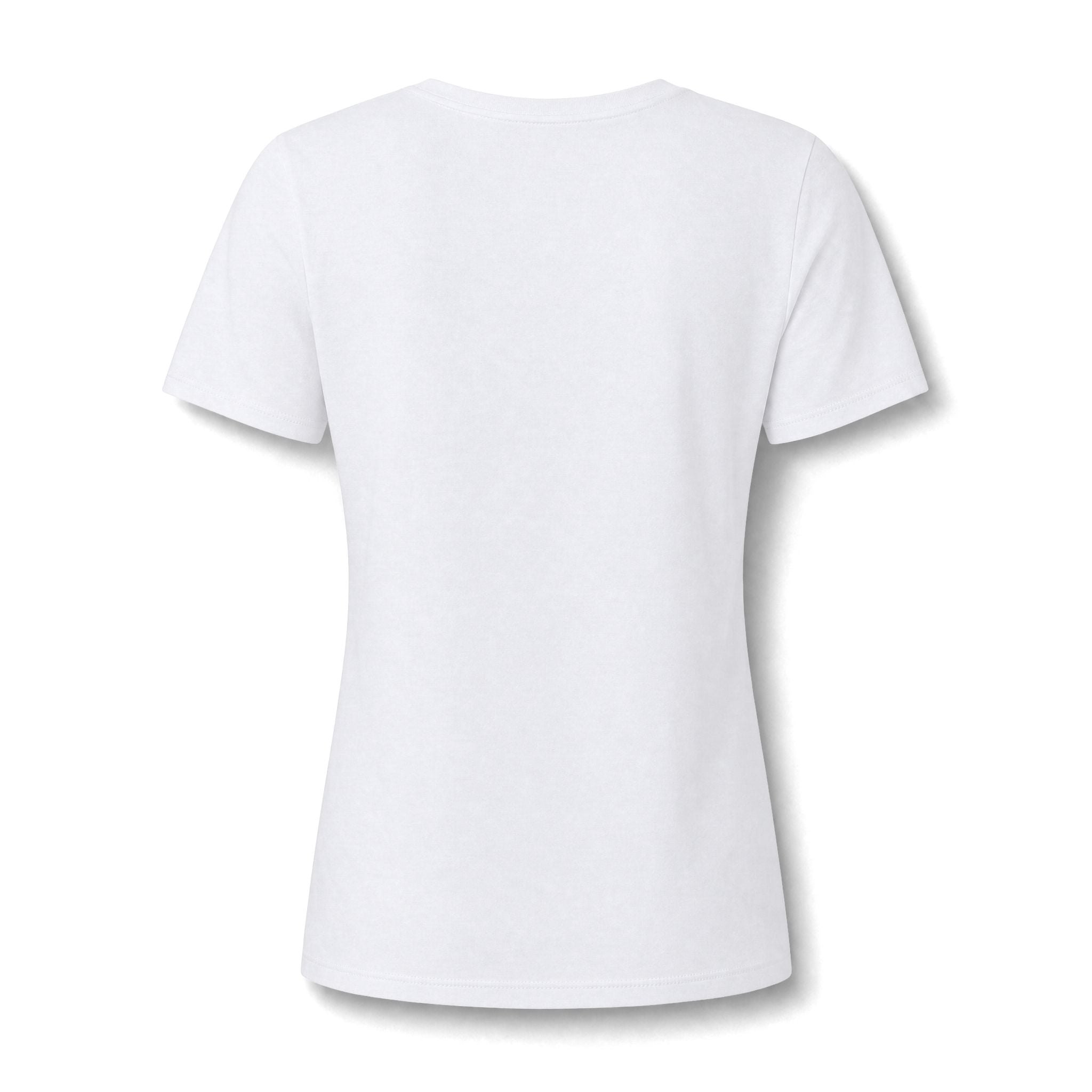 Damen V-Neck Watercolor Floral Bloom – Orange & Türkis Shirt | musikworlds Artist Collection