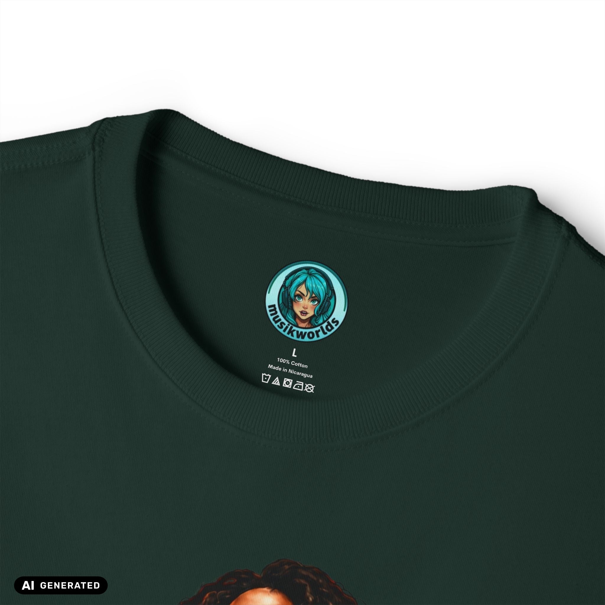 Pocket Full of Stars – T-Shirt mit Album-Cover-Print für Musikfans | musikworlds Artist Collection – AI GENERATED / KI-GENERIERT