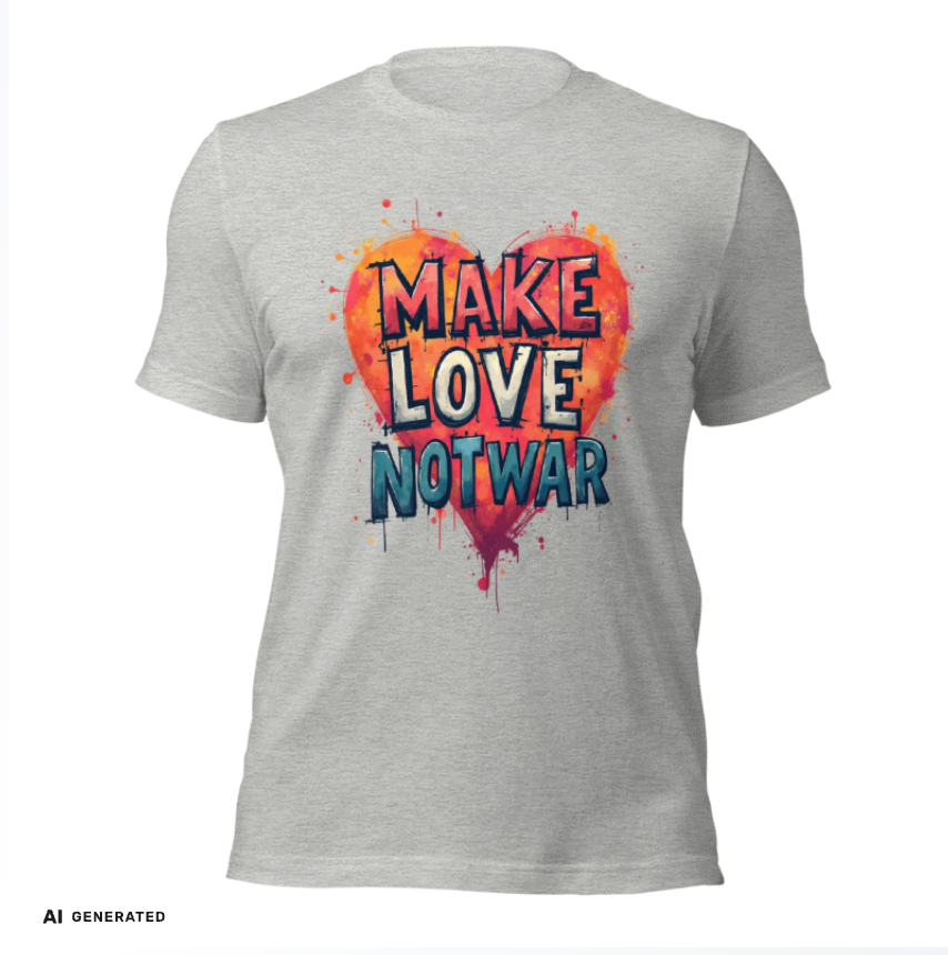 Make Love Not War T-Shirt – Peace Graphic Tee | musikworlds Artist Collection