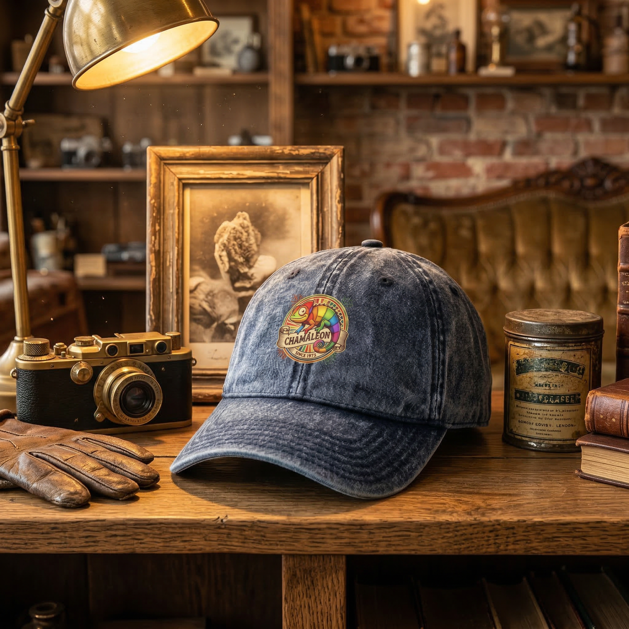 Vintage Cotton Twill Cap - Chamäleon