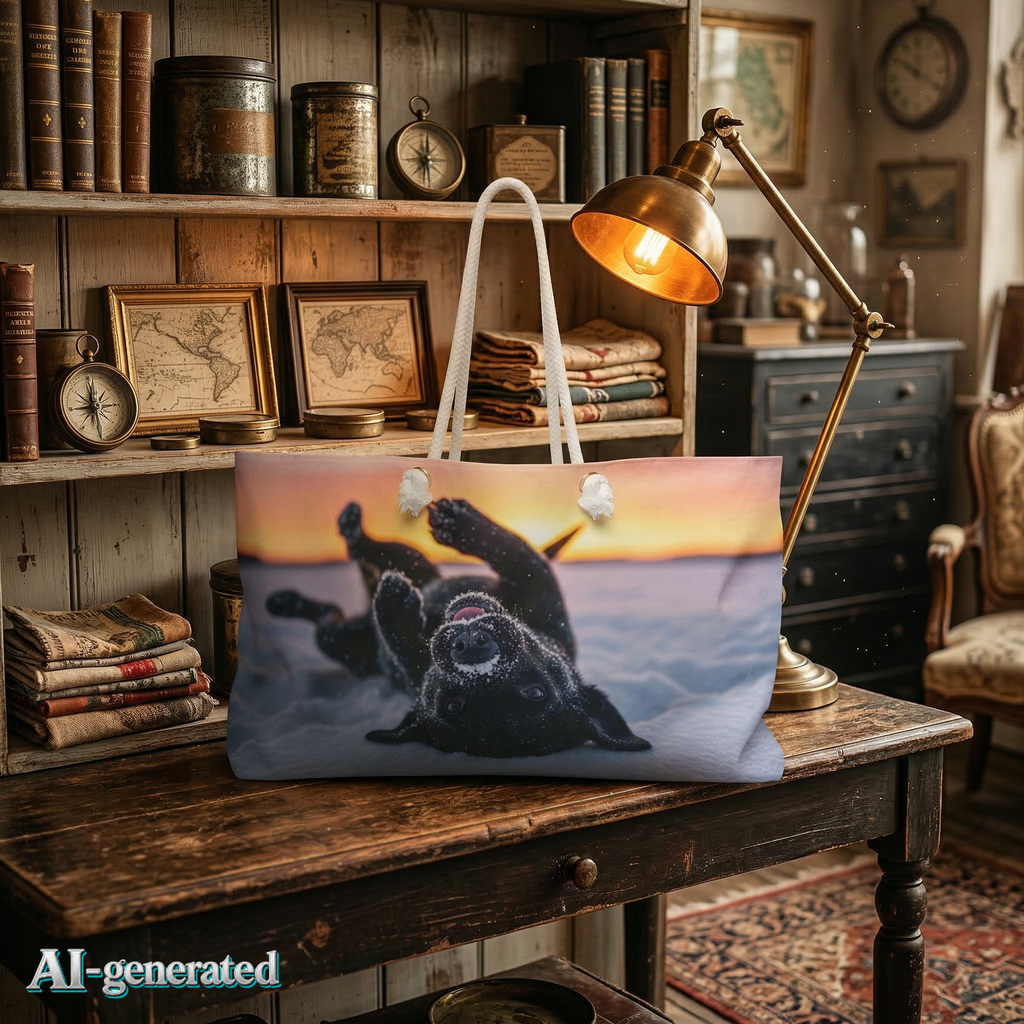 EU AI label - Labrador Weekender Bag – Hunde-Reisetasche für Hundeliebhaber | musikworlds