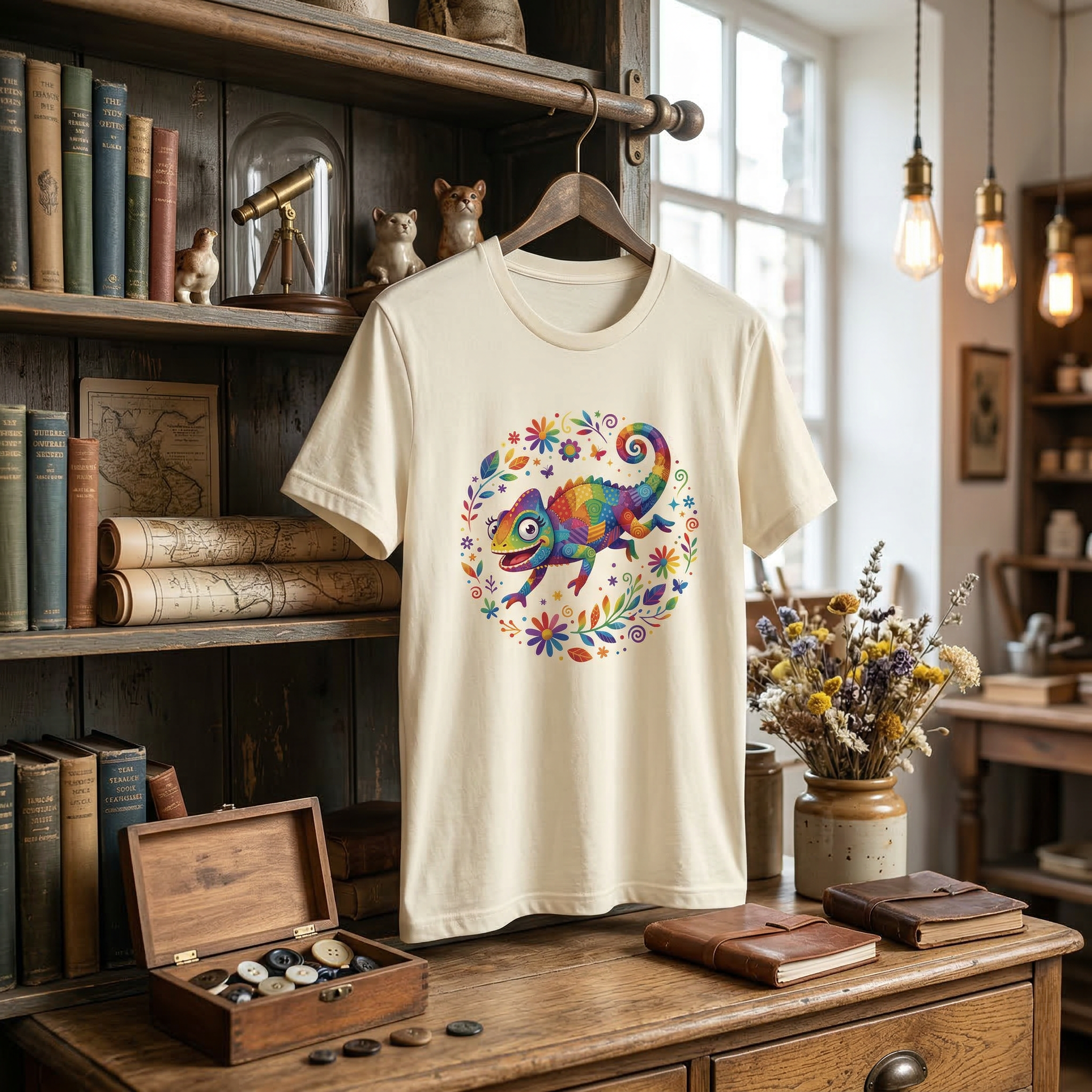 Unisex T-Shirt - Chamäleon