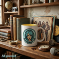 EU AI label - Tasse mit farbigem Innenrand – musikworlds | musikworlds