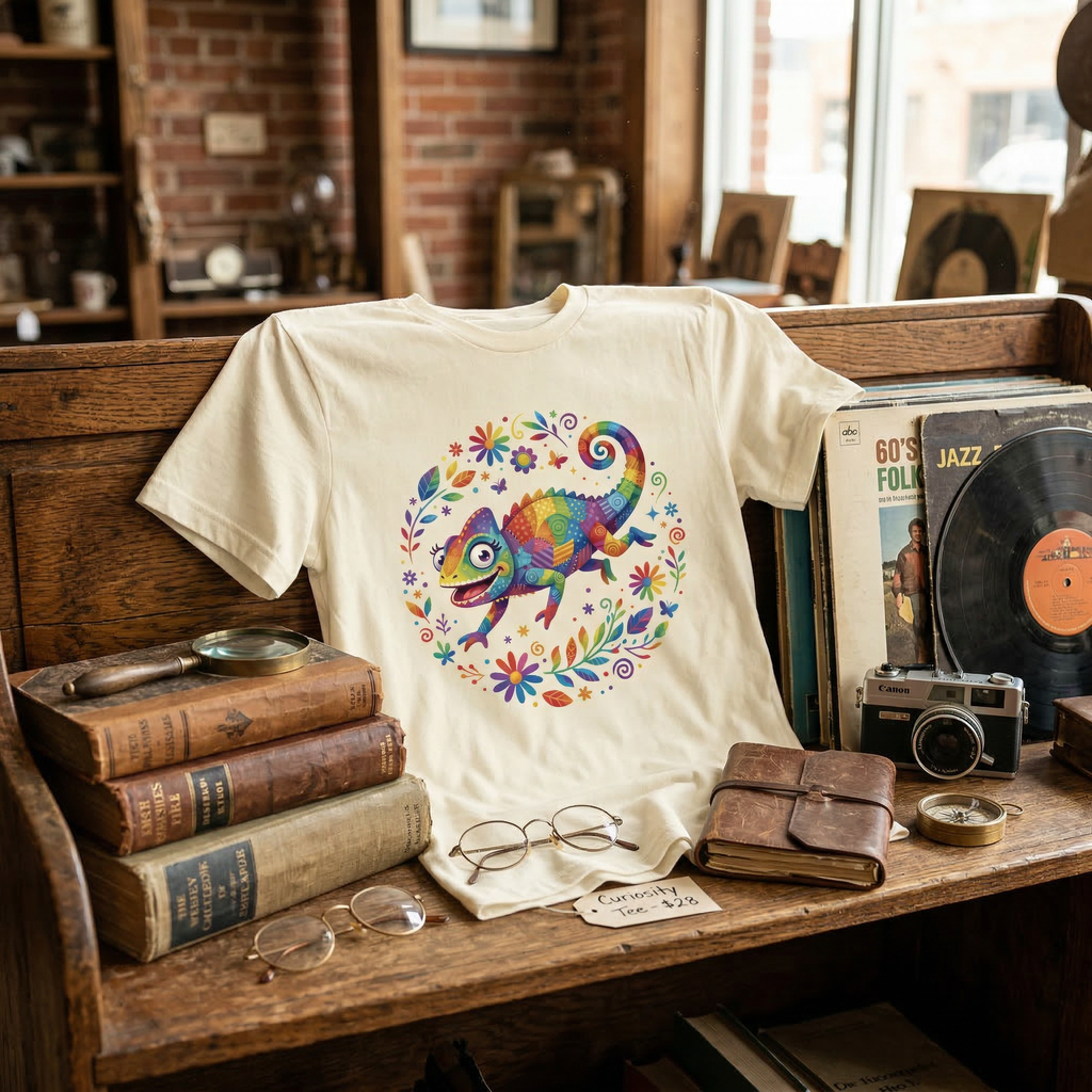 Unisex T-Shirt - Chamäleon