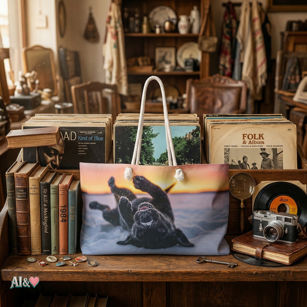 Labrador Weekender Bag – Hunde-Reisetasche für Hundeliebhaber | musikworlds Artist Collection – AI CUSTOM / KI CUSTOM