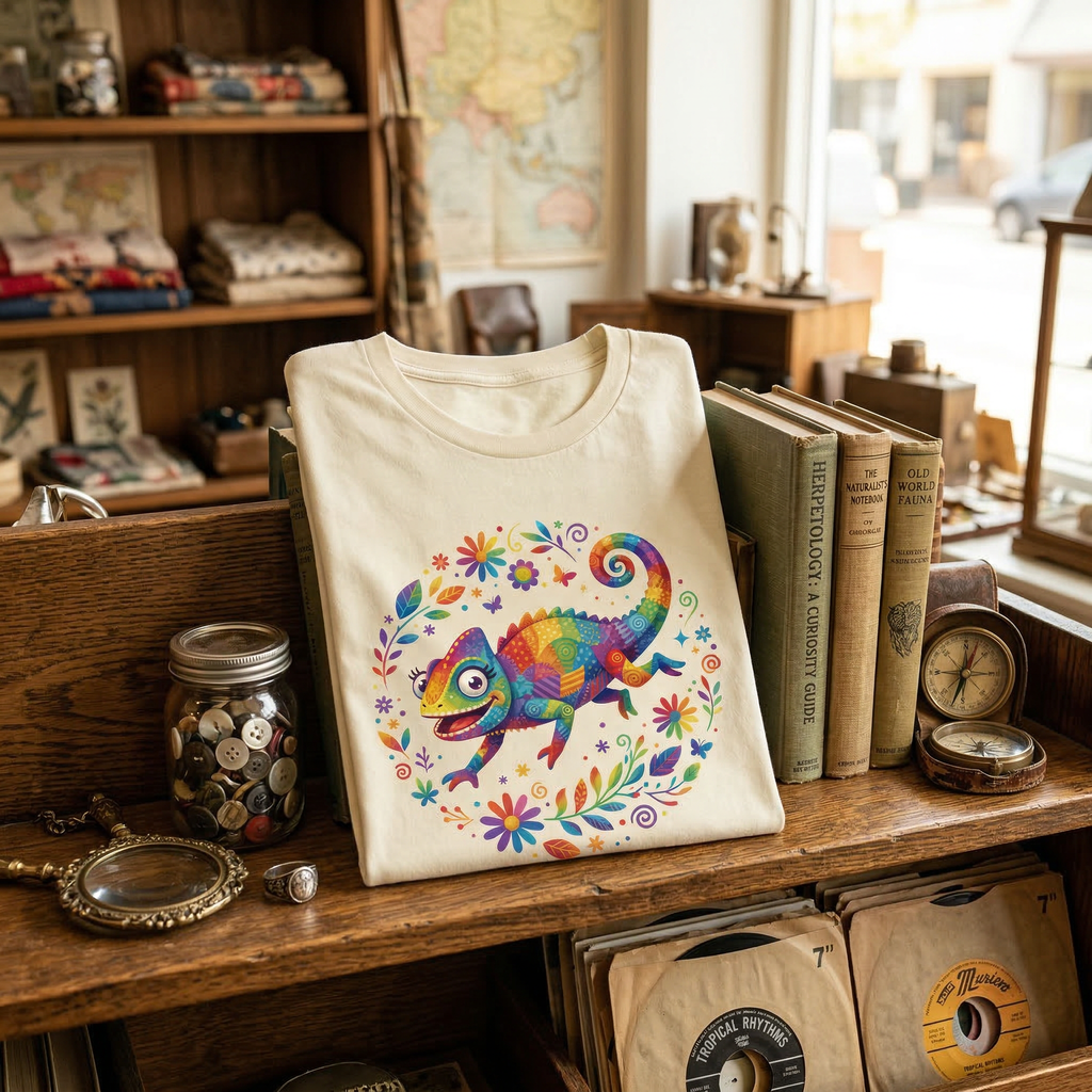 Unisex T-Shirt - Chamäleon