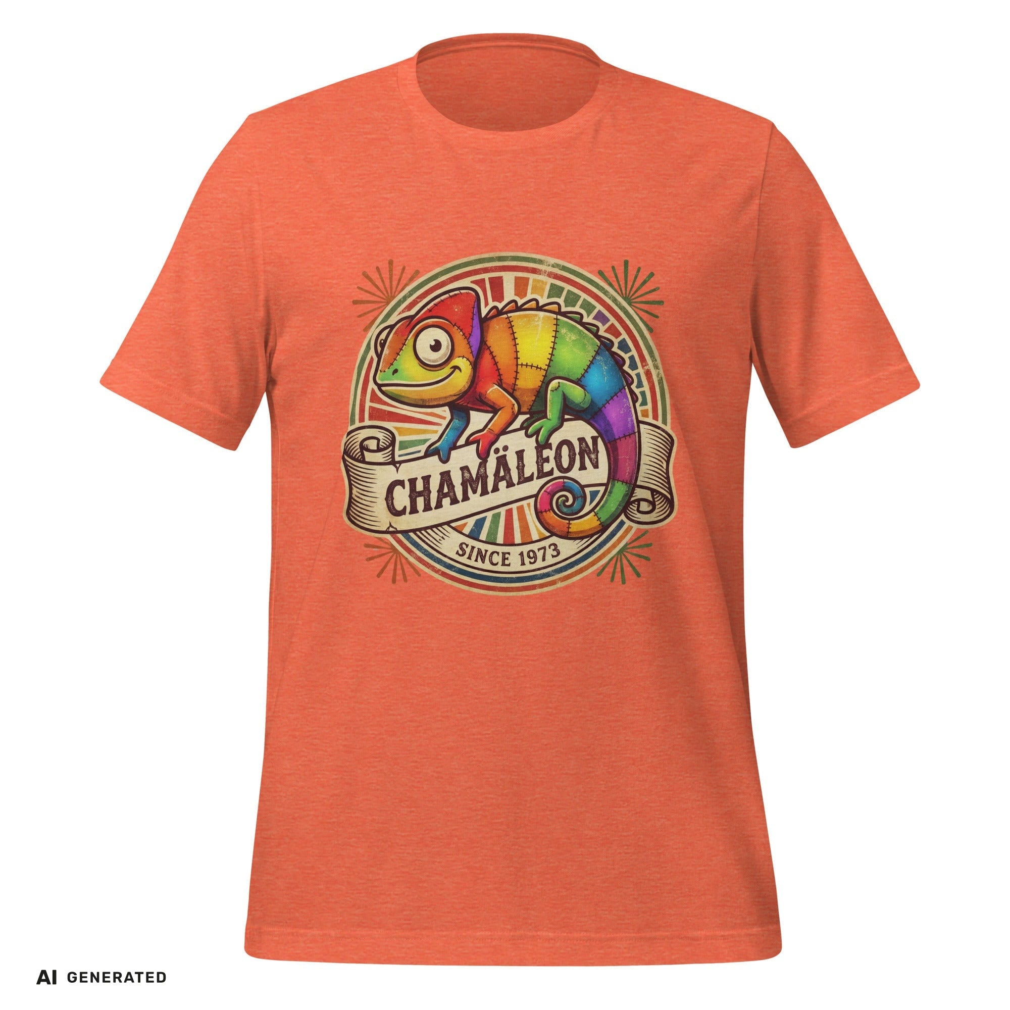 Farbi das Chamäleon T-Shirt – Lustiges-Grafik-Tee | musikworlds Artist Collection – AI GENERATED / KI-GENERIERT