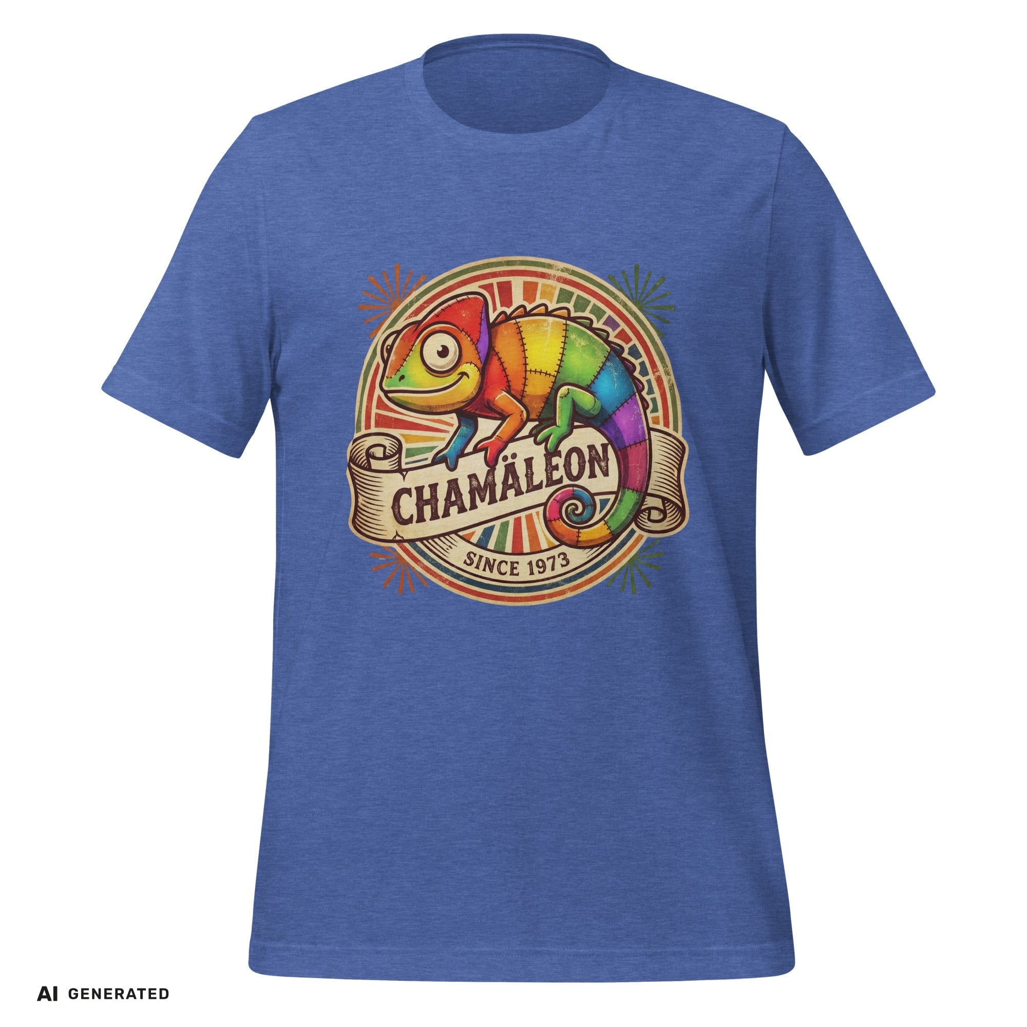 Farbi das Chamäleon T-Shirt – Lustiges-Grafik-Tee | musikworlds Artist Collection – AI GENERATED / KI-GENERIERT