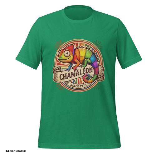 Farbi das Chamäleon T-Shirt – Lustiges-Grafik-Tee | musikworlds Artist Collection – AI GENERATED / KI-GENERIERT