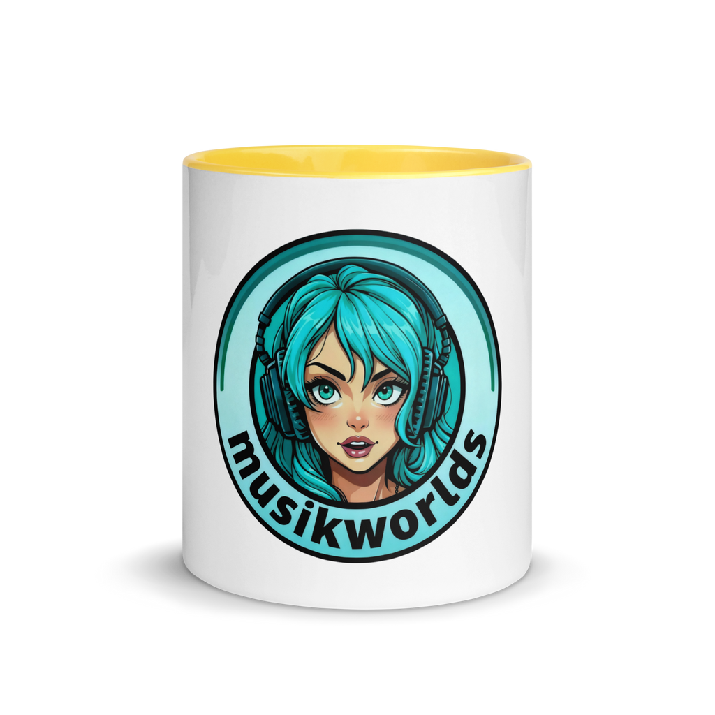 Tasse mit farbigem Innenrand – musikworlds | musikworlds